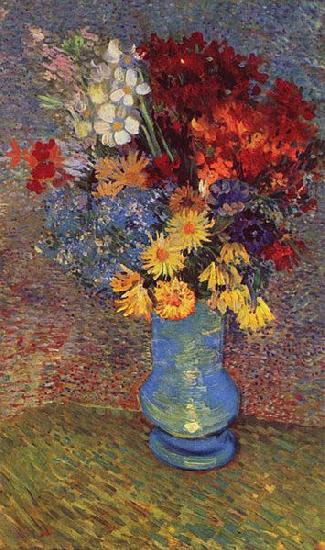 Stilleben einer Vase mit Margeriten und Anemonen, Vincent Van Gogh